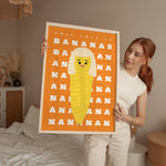 Art Print – This is Bananas | Abstract Minimalist Wall Art: A3 - 29.7cm x 42.0cm
