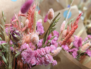 Pink Dried Flower Arrangements