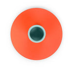 Small 4cm Two-Tone Orange Flame & Opaline Green Metal Candleholder: 6
