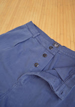 French Work Pants Indigo Blue Herringbone: 38"