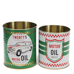 Medium storage tins - Motor Oil