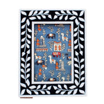 Resin picture frame (3.5" X 5.5") - Navy blue