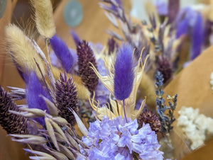 Purple Dried Flower Arrangements
