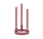 NEW! Round Metal Candelabra in Old Rose: 3