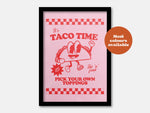Takeaway Taco Print: Green / A5