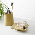 MAATI Stoneware Rectangular Soap Dish: Ice Wash