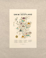 Swim Scotland A3 Map Checklist: Print Only