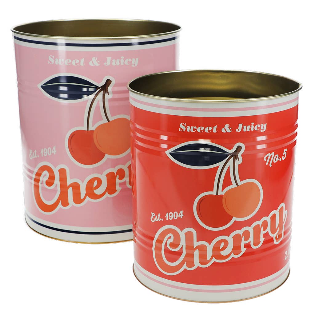 XL storage tins - Cherry