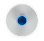 Small 4cm Two-Tone Gull Grey & Nanking Blue Metal Candleholder: 6