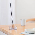 Duo Tone Glass Incense Holder: Pink and Green