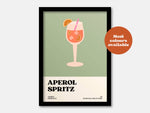 Aperol Spritz Cocktail Print: Orange / A5