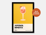 Aperol Spritz Cocktail Print: Orange / A5