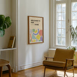 Art Print –Funny Hallway Sign | Abstract Minimalist Wall Art: A6 - 10.5cm x 14.8cm