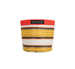 Medium 19 cm - Eco Woven Plant Pot Cover in Tuscan Yellow, Pearl & Rose Beige: 6