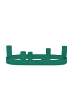 NEW! Oval Metal Candelabra in Beryl Green: 2