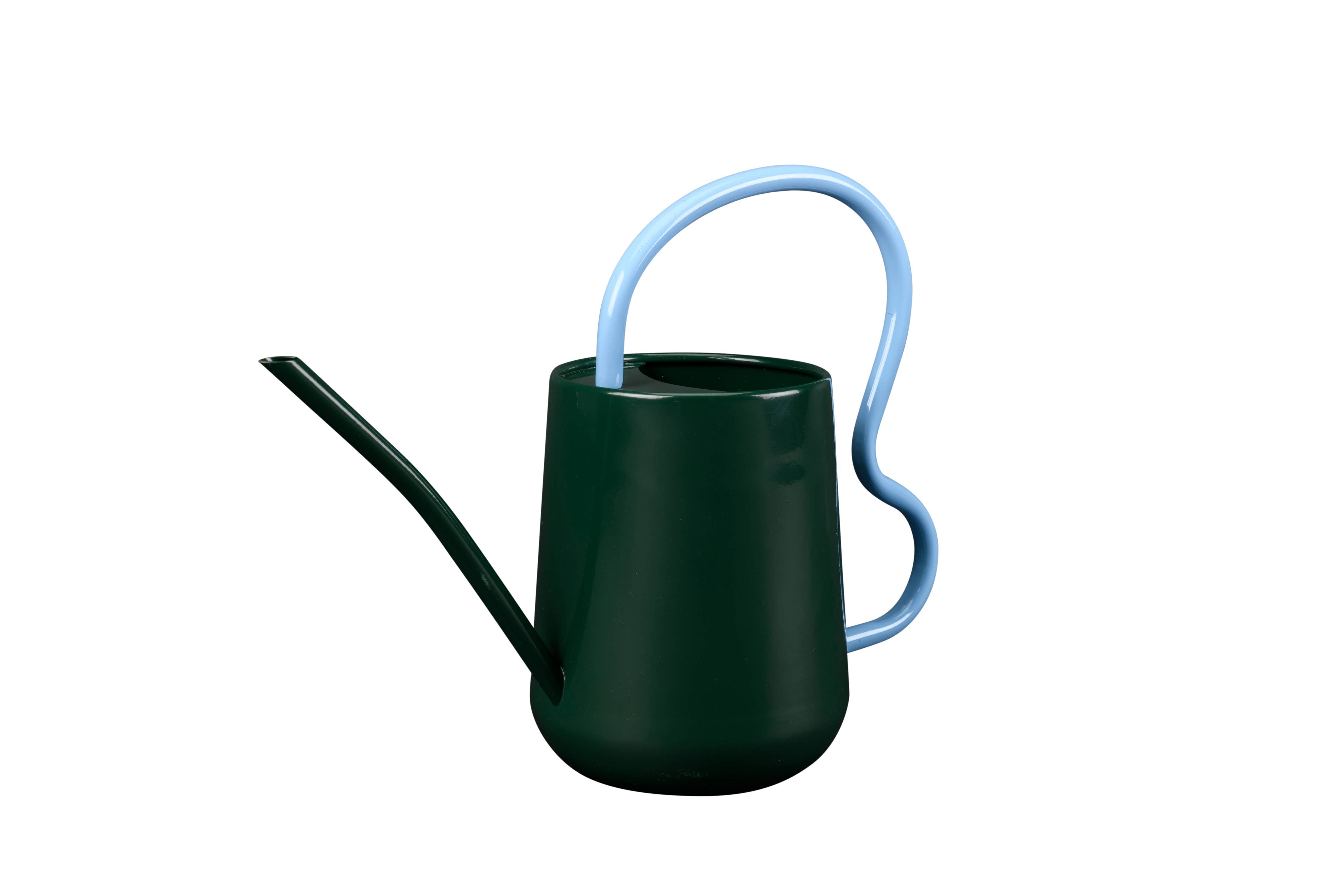 NEW Scalloped Indoor Watering Can -  Dark Green FSC 100%