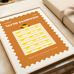 Art Print – Tayto Sandwich | Minimalist Wall Art  : A4 - 21cm x 29.7cm