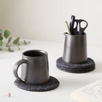 BHAVA Stoneware Conical Jug: Ice Wash