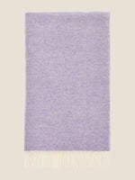 Herringbone Pure Wool Throw: Neutral