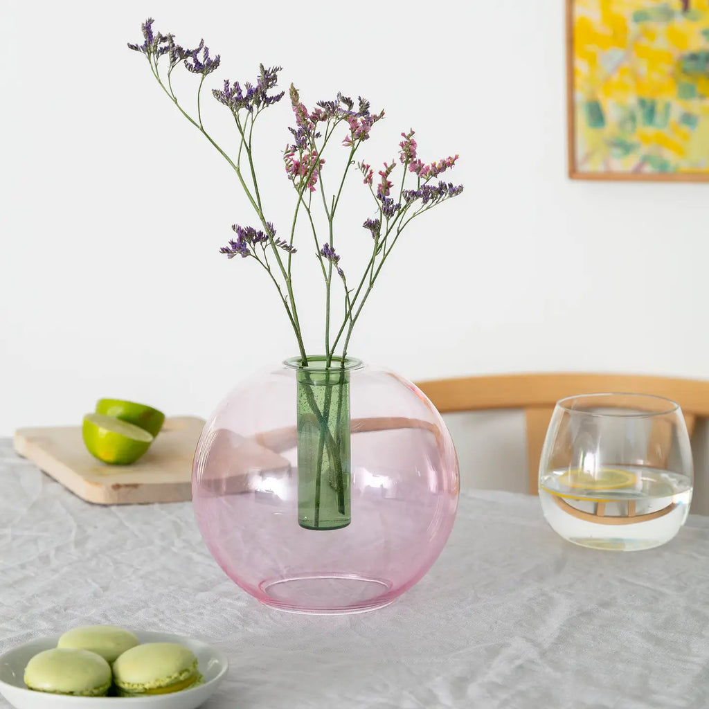 Glass Reversible Bubble Vase