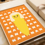 Art Print – This is Bananas | Abstract Minimalist Wall Art: A3 - 29.7cm x 42.0cm