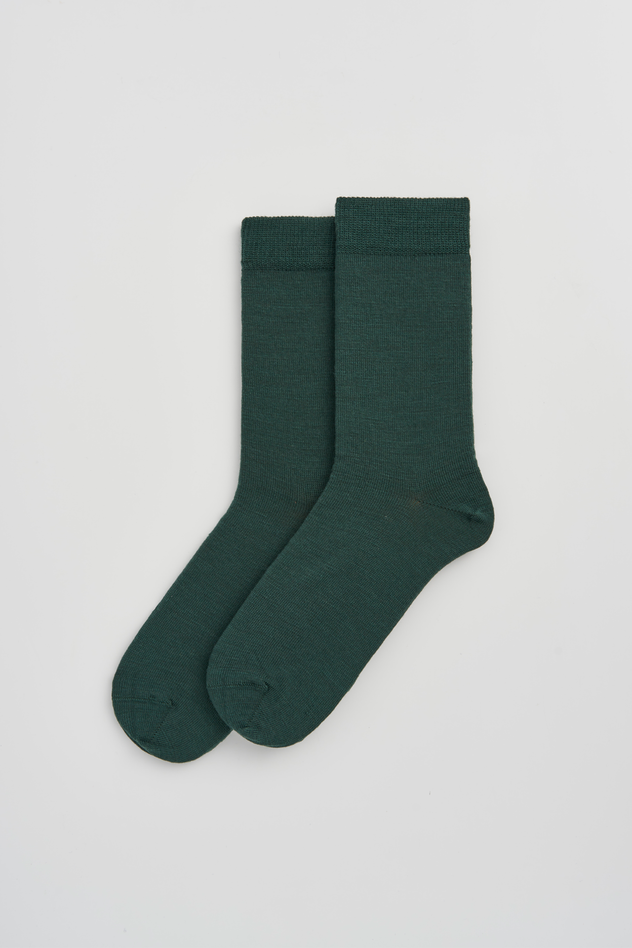 Deep Forest Green Merino Socks: Deep Forest Green / Medium (UK 8-10)
