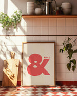 Art Print – & Relax | Abstract Minimalist Wall Art: A5 - 14.8cm x 21cm