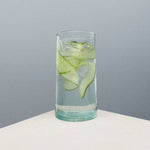 1 litre 100% recycled glass, handblown Carafe.