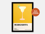 Margarita Cocktail Print: Blue / A4