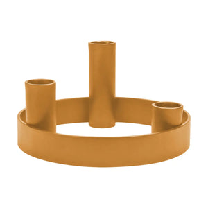 Candelabra Round Metal in Marigold