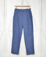 French Work Pants Indigo Blue Herringbone: 38"