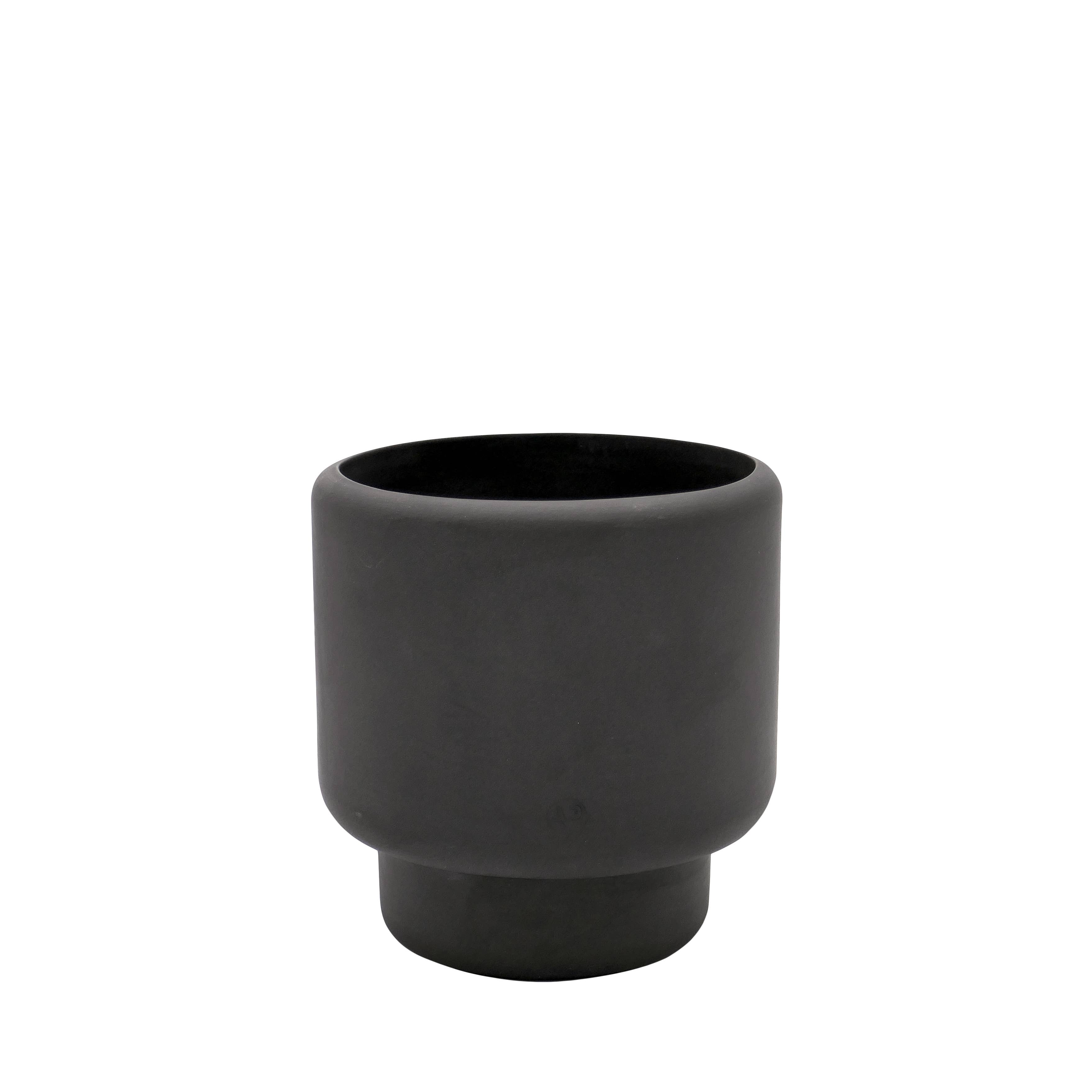 BOTANY porcelain plant pot LARGE: Dark Terracotta