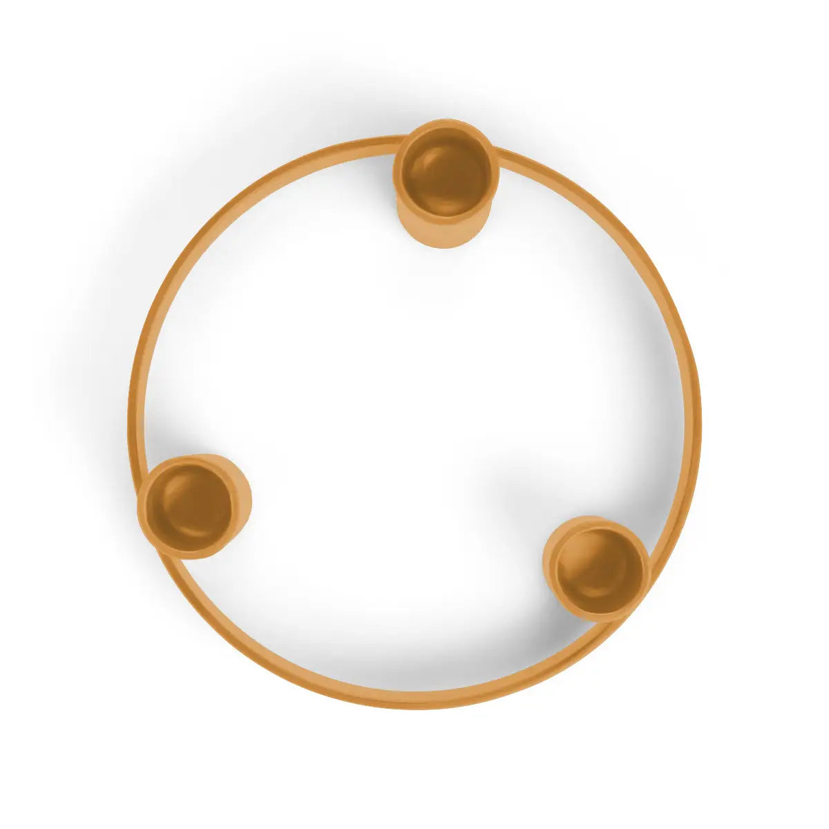 Candelabra Round Metal in Marigold