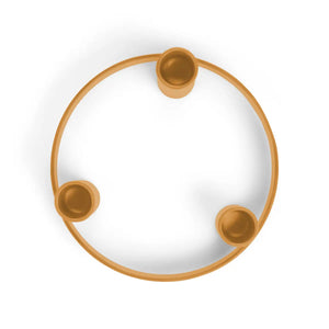 Candelabra Round Metal in Marigold