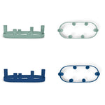 Oval Metal Candelabra in Midnight Blue
