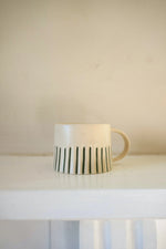 Ridged Painted Mug-Forest