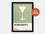 Margarita Cocktail Print: Blue / A4