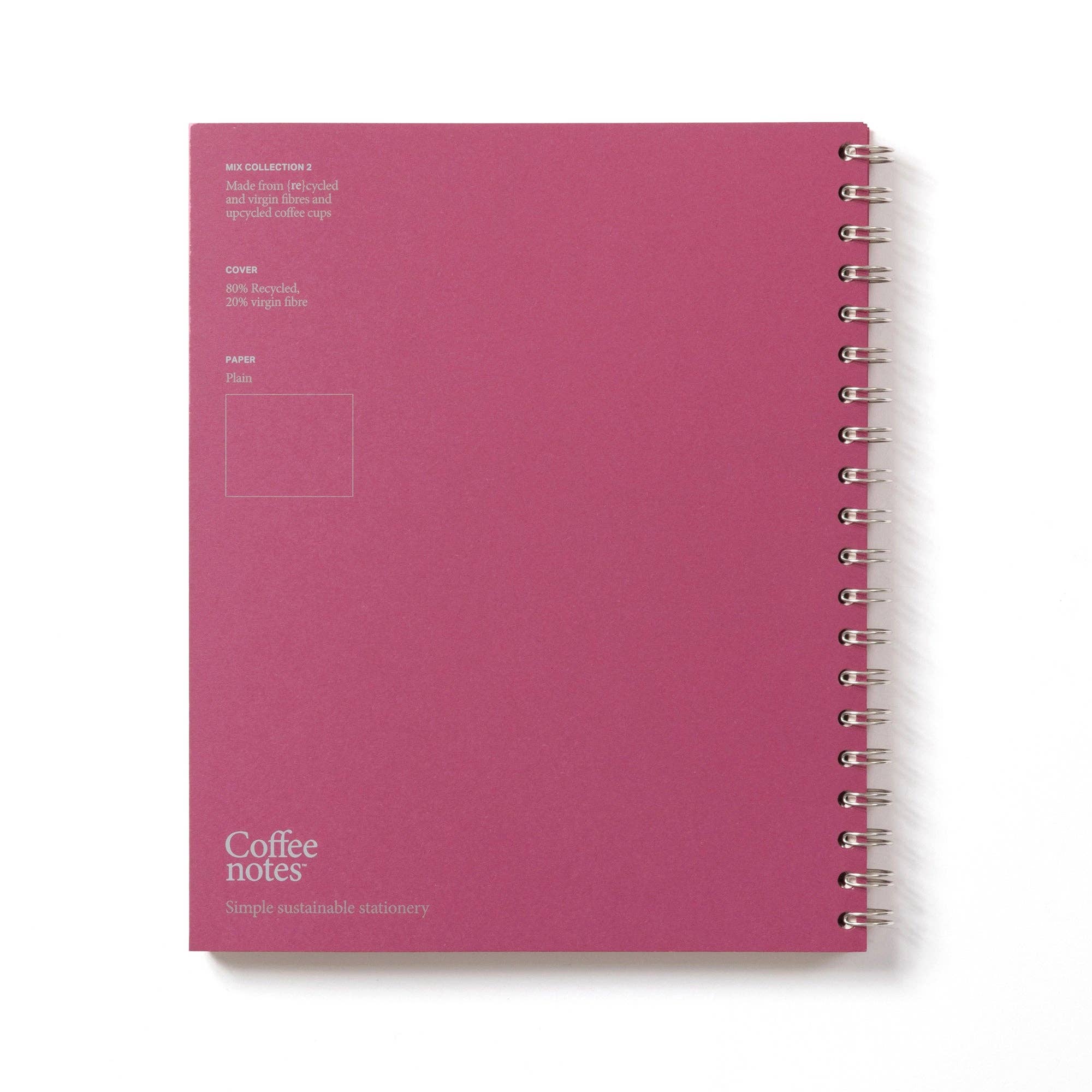 Malva Wirebound Notebook (Plain): Grande