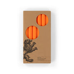 Bright Orange Eco Dinner Candles, 6 per pack: 6