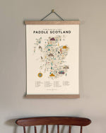 Paddle Scotland A3 Map Checklist: Wooden Hanging Frame