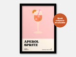 Aperol Spritz Cocktail Print: Orange / A5