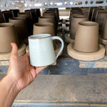 ALO Stoneware Conical Mug: White Wash