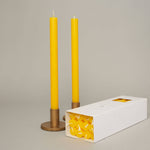 Yellow Box of 12 Dining Candles