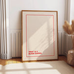 Art Print – Today is Blank Canvas | Minimalist Wall Art : A4 - 21cm x 29.7cm
