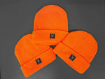 Knitted Orange Beanie Hat