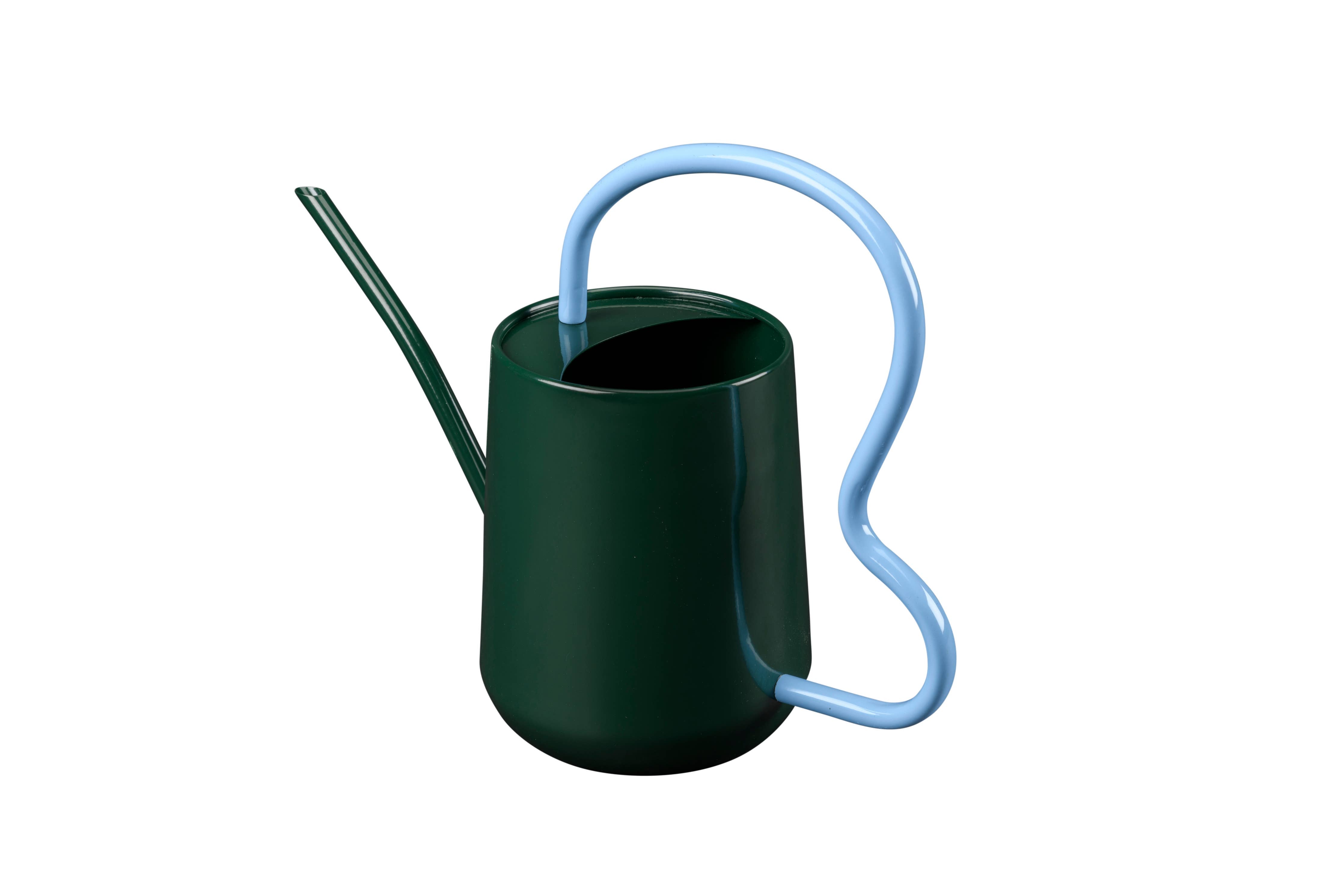 NEW Scalloped Indoor Watering Can -  Dark Green FSC 100%