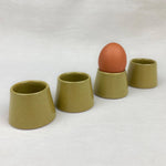 ANDAA Minimalist Stoneware Conical Egg Cup: Ice Wash