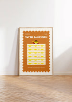 Art Print – Tayto Sandwich | Minimalist Wall Art  : A5 - 14.8cm x 21cm