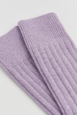 Parma Violet Merino Bed Socks: Parma Violet / Small (UK 4-8)
