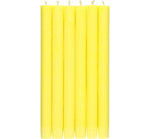 Primrose Yellow Eco Dinner Candles, 6 per pack: 6
